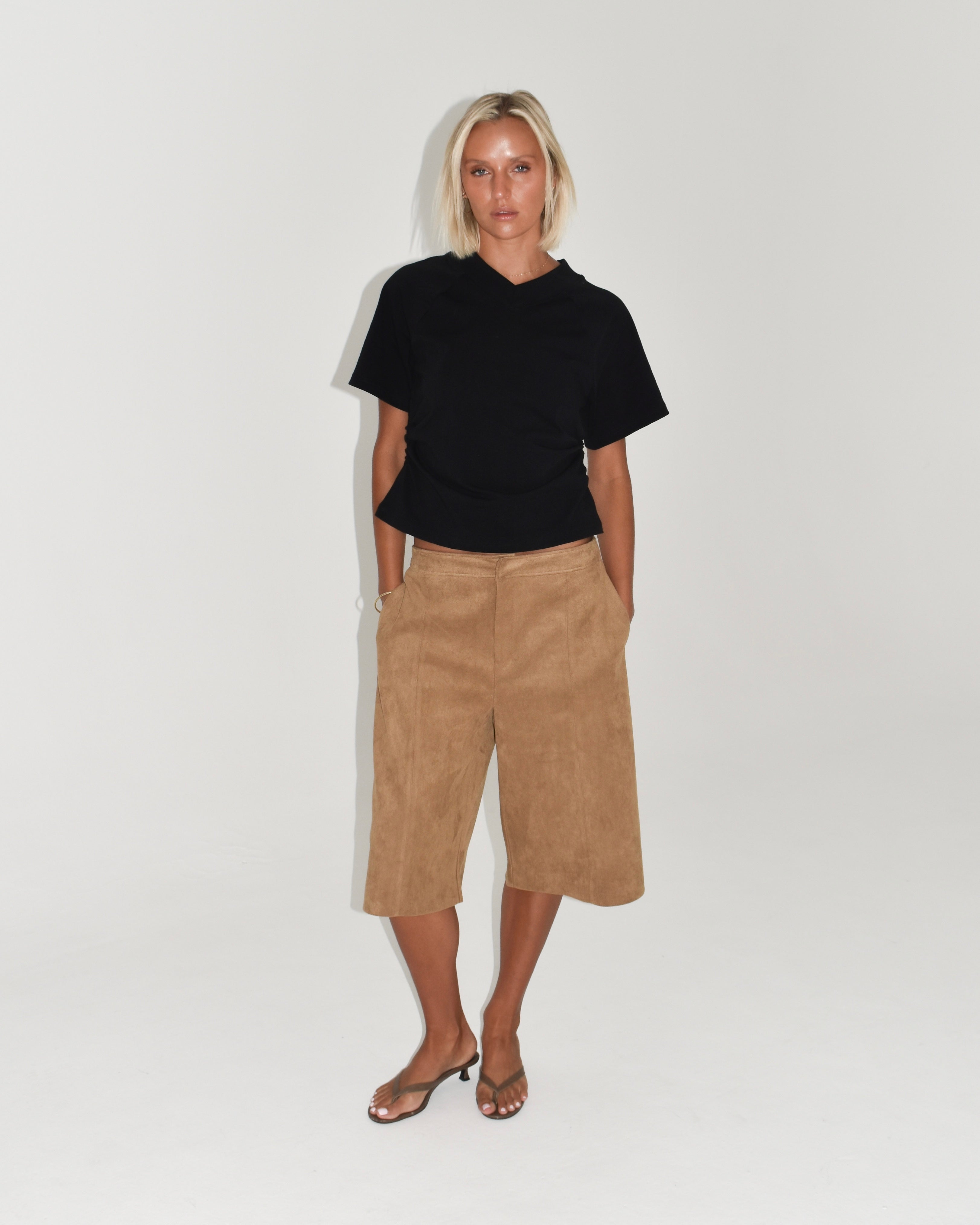 The Essential V-Neck T-Shirt in Black