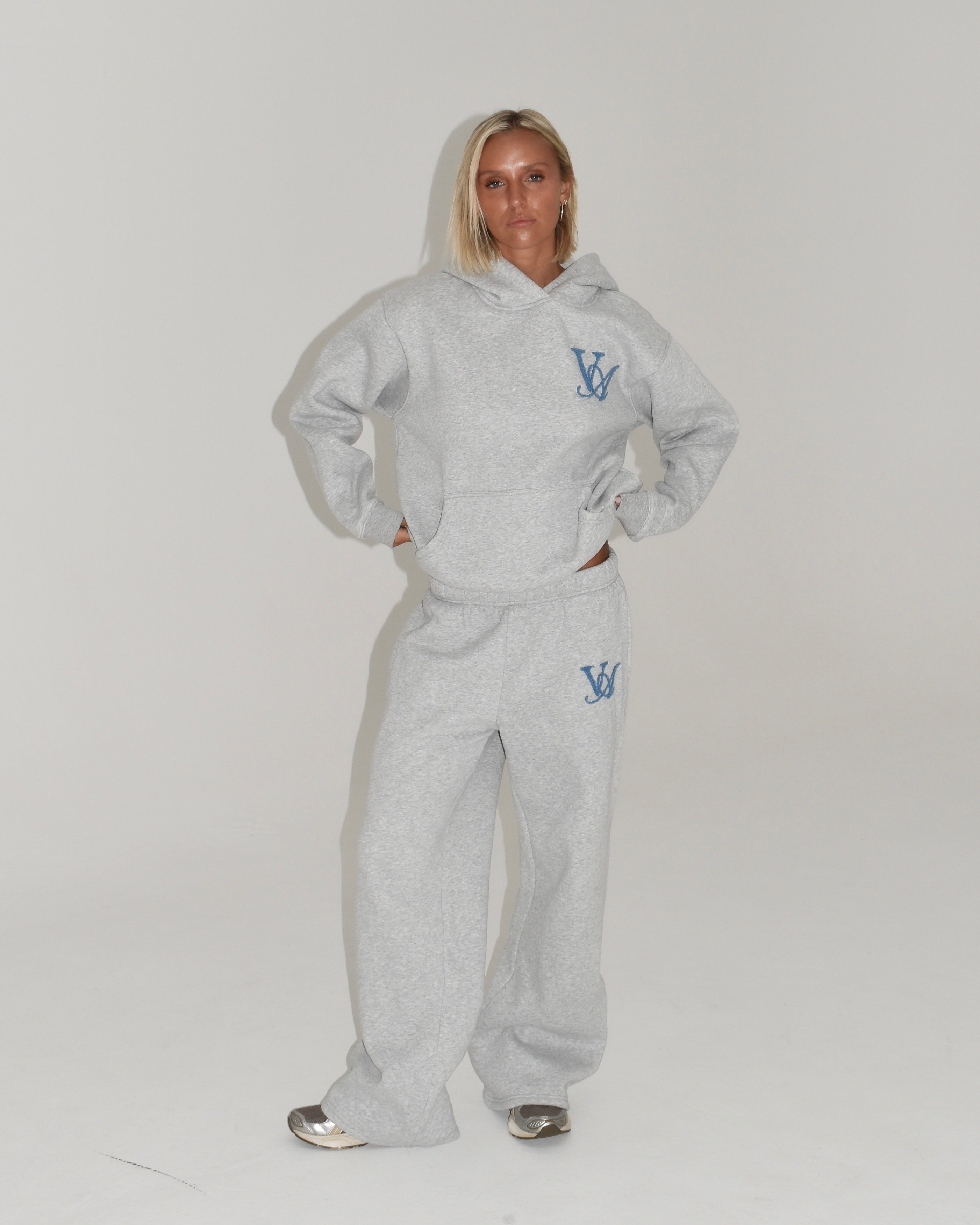The Classic Trackpants in Grey Marle (Fleece)
