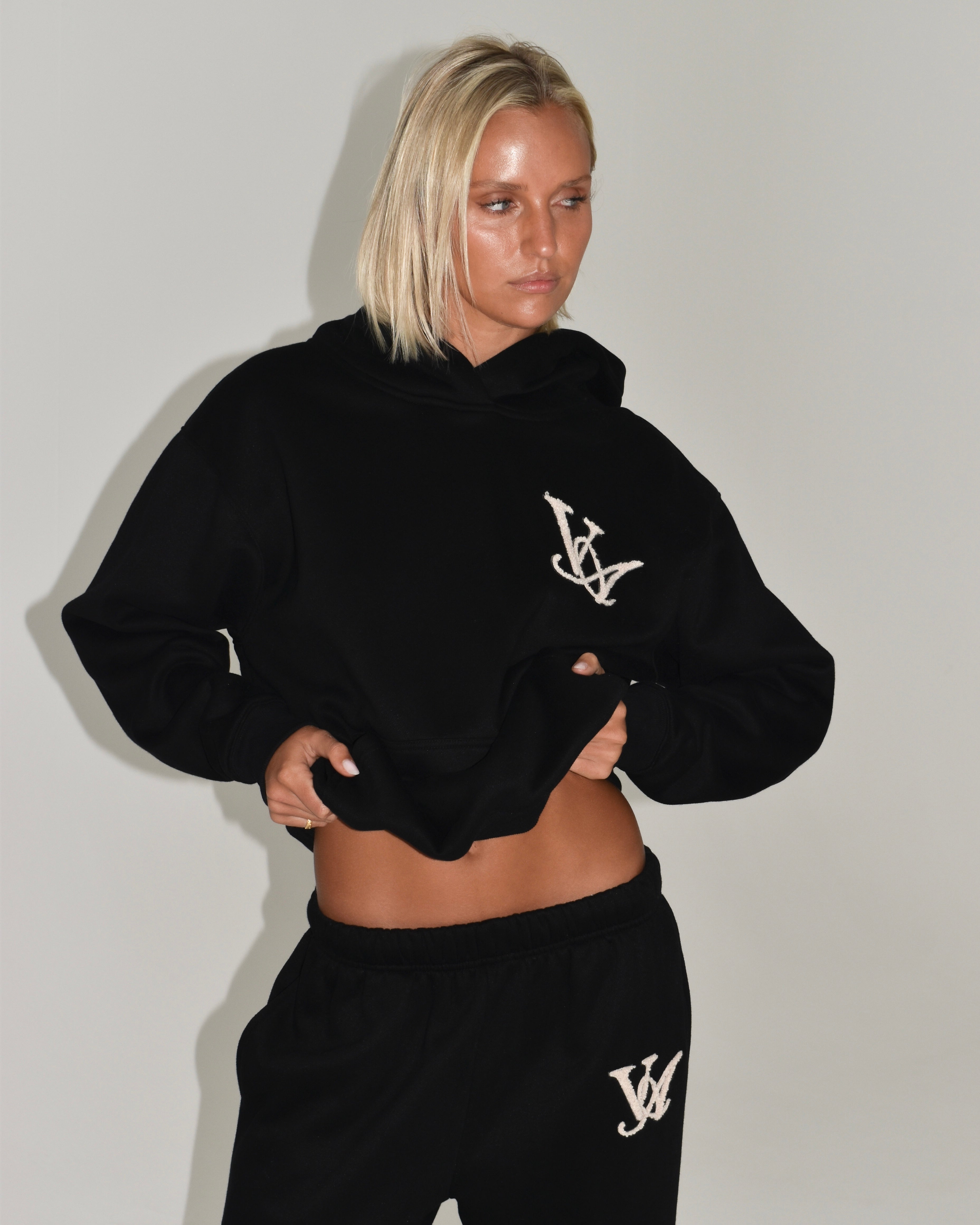 The Classic Hoodie in Obsidian (Fleece)