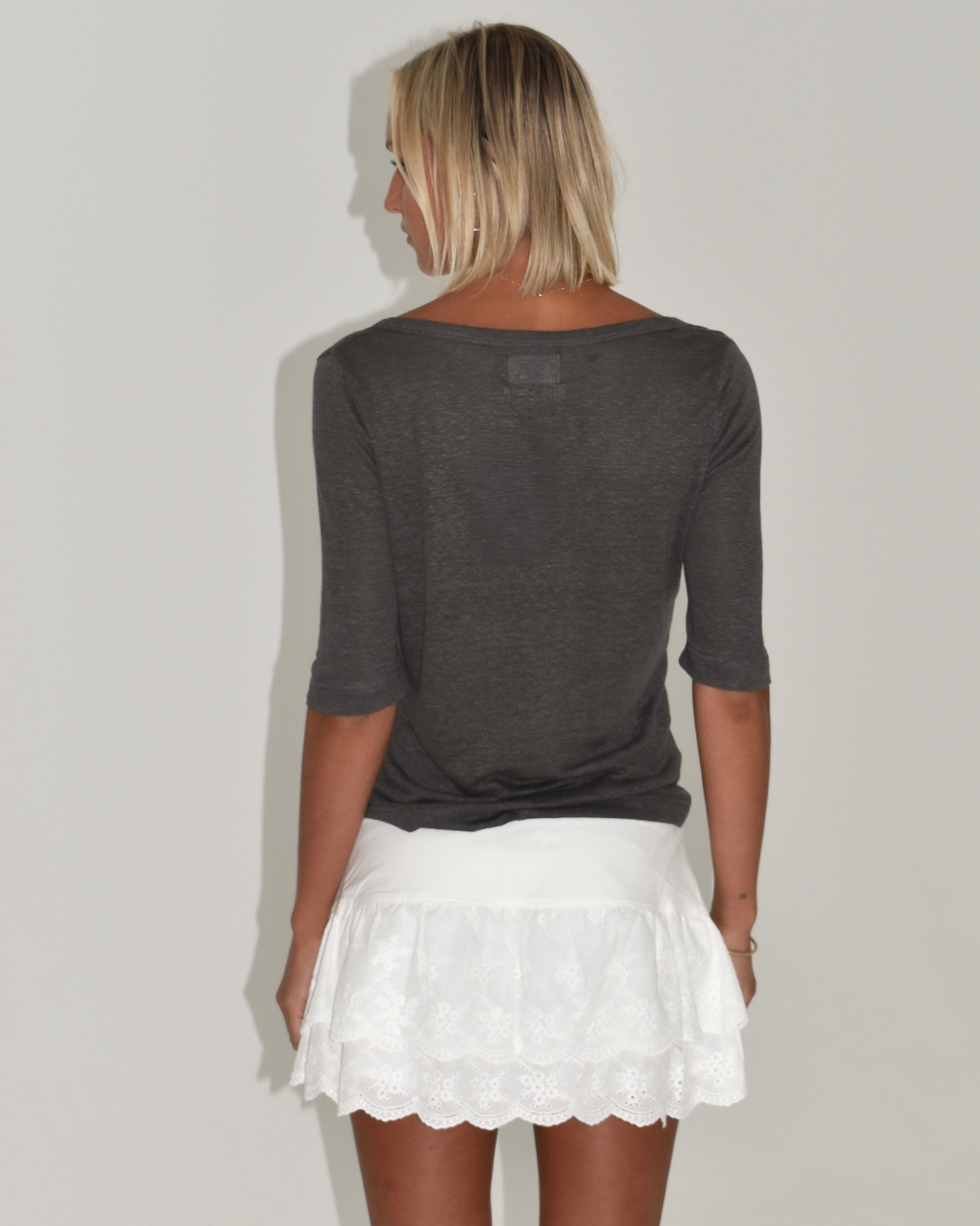The Signature Top in Charcoal