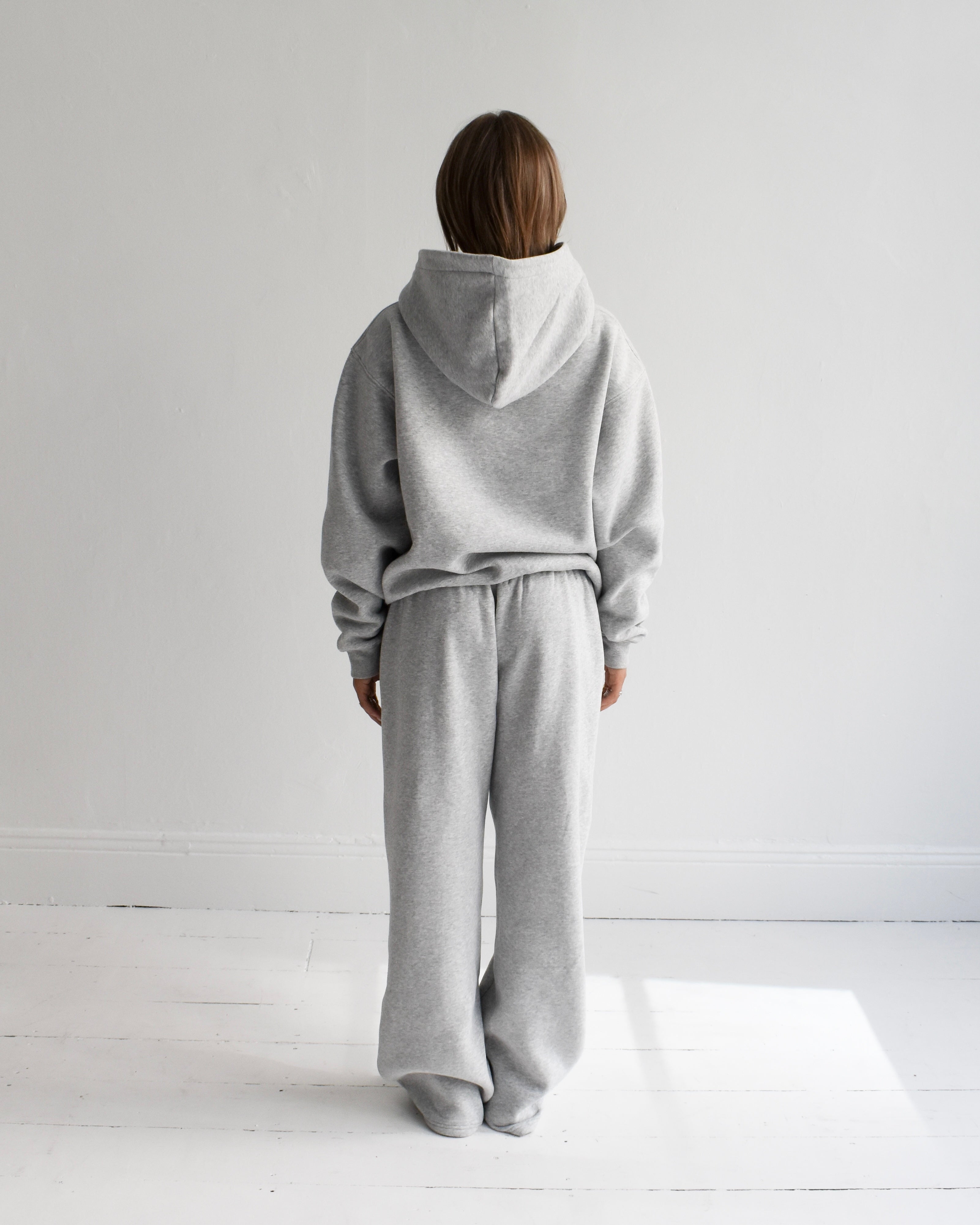 The Classic Hoodie in Grey Marle (Fleece)