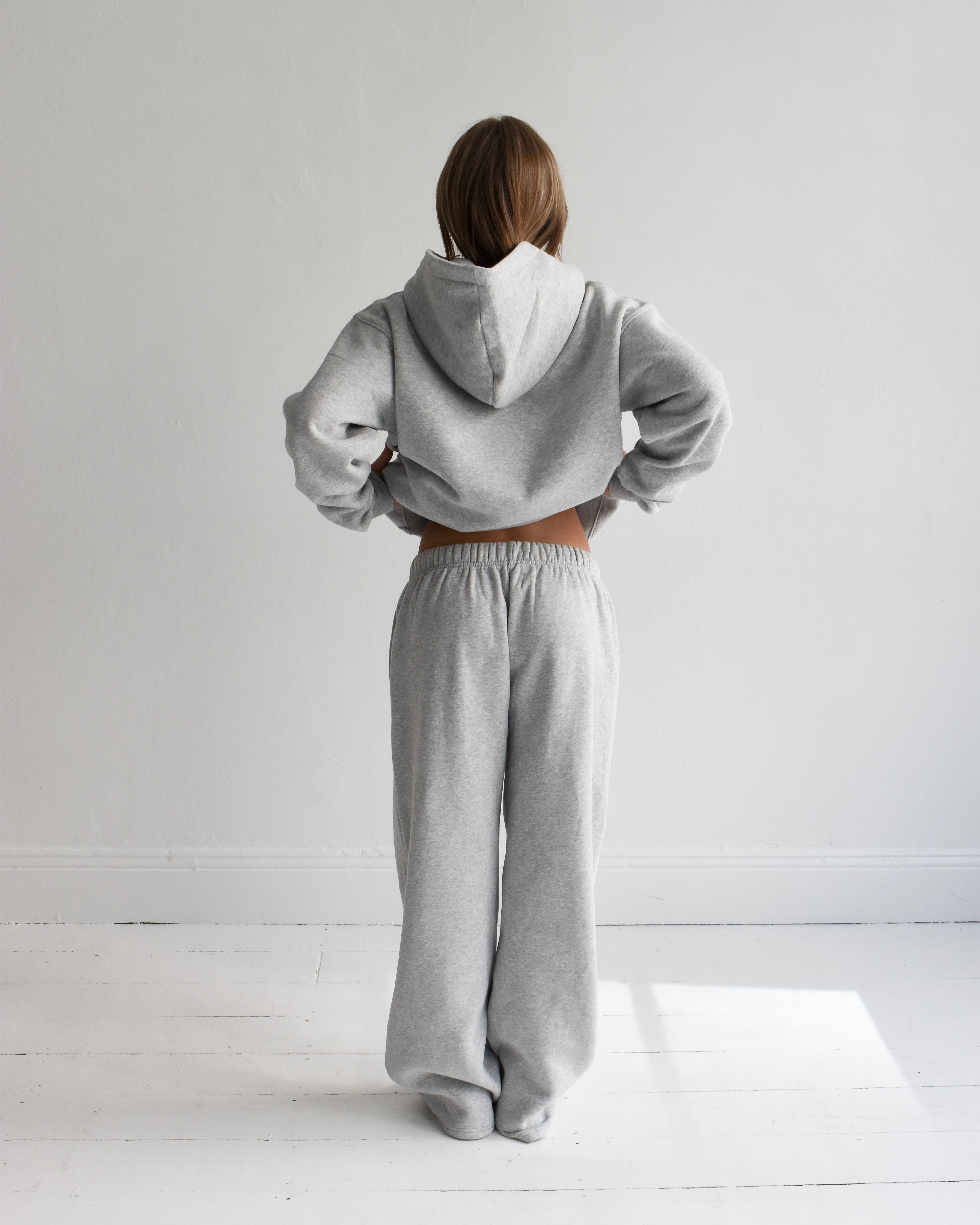 The Classic Hoodie in Grey Marle (Fleece)