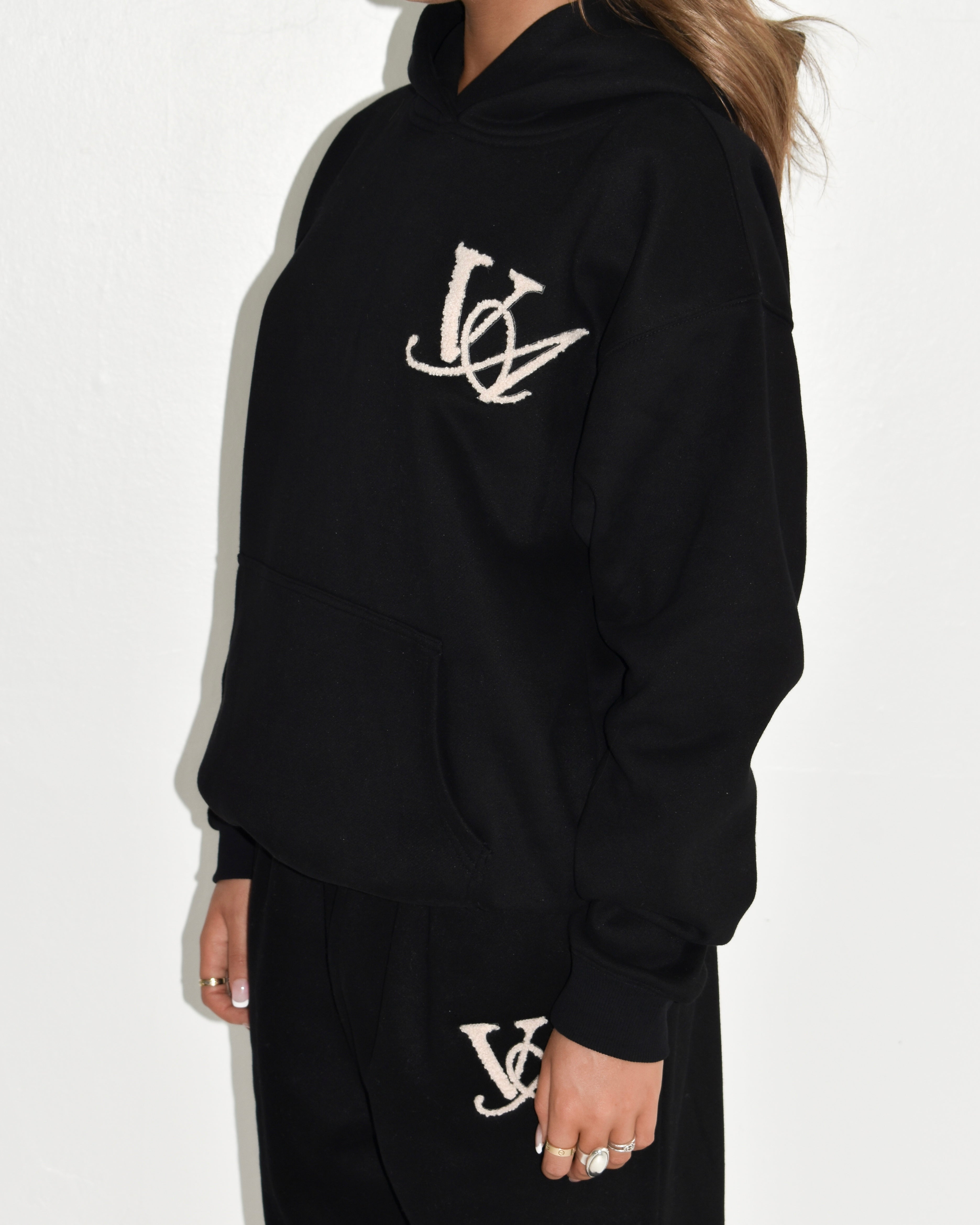 The Classic Hoodie in Obsidian (Fleece)