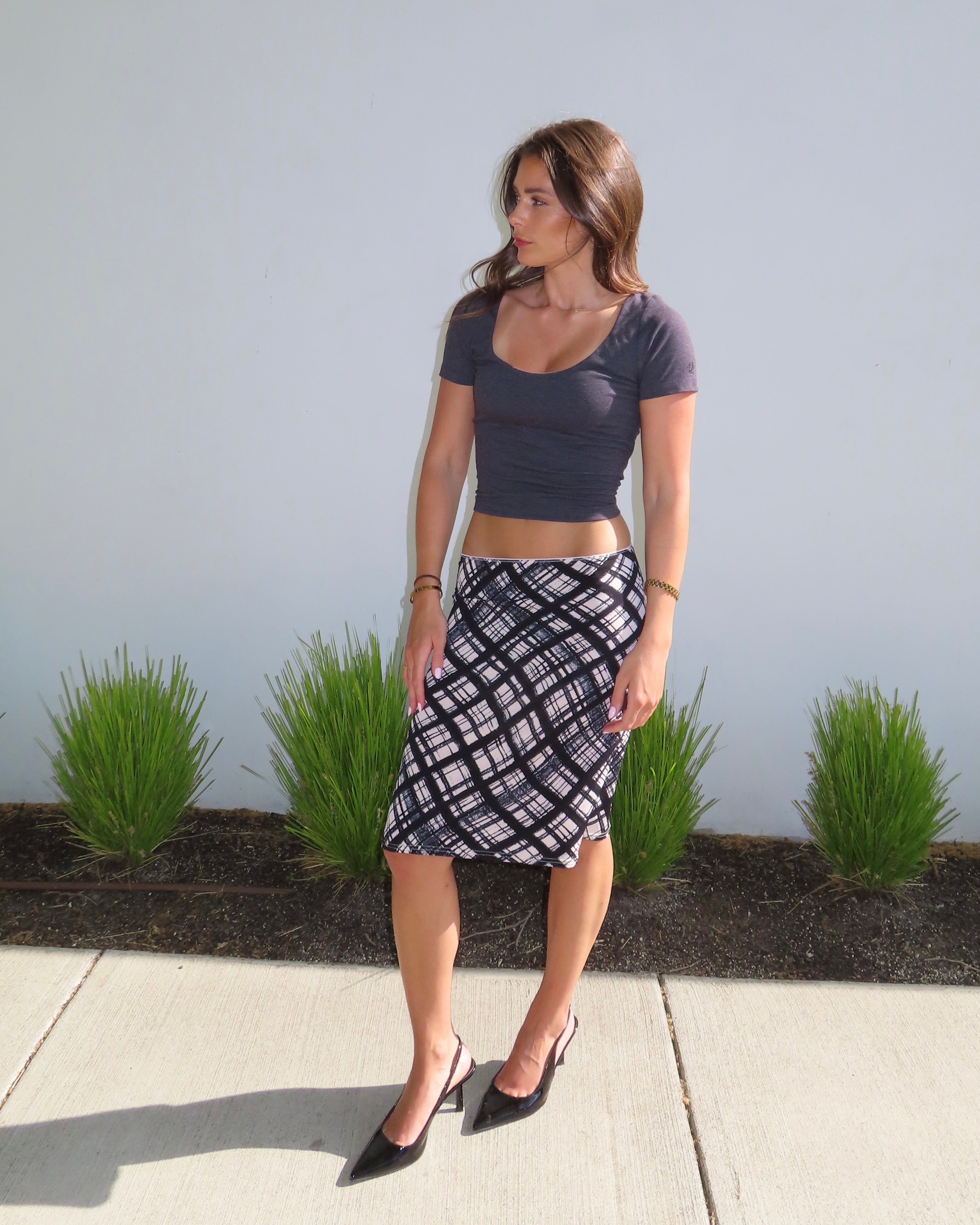 Reversible Tee Charcoal