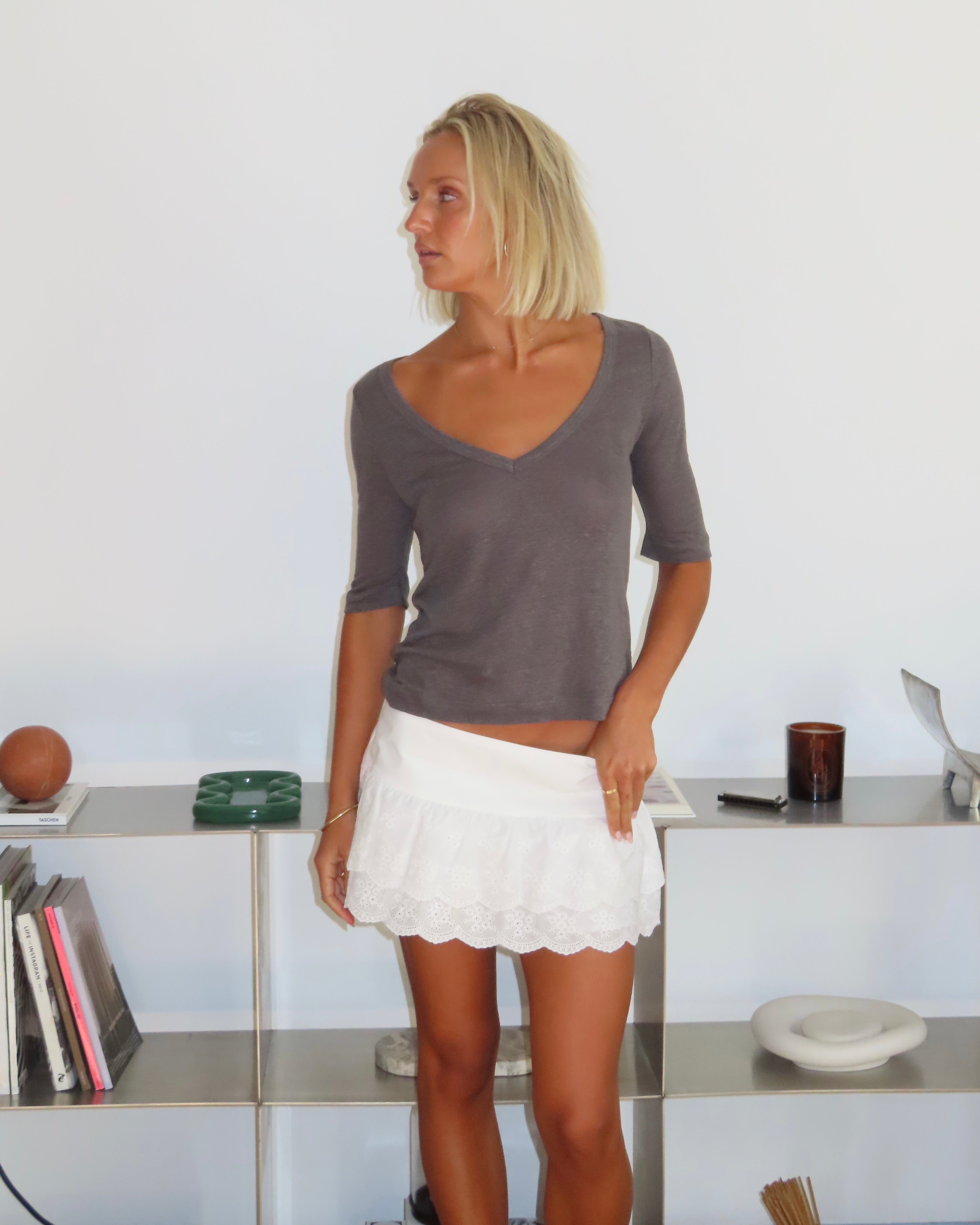 The Signature Top in Charcoal