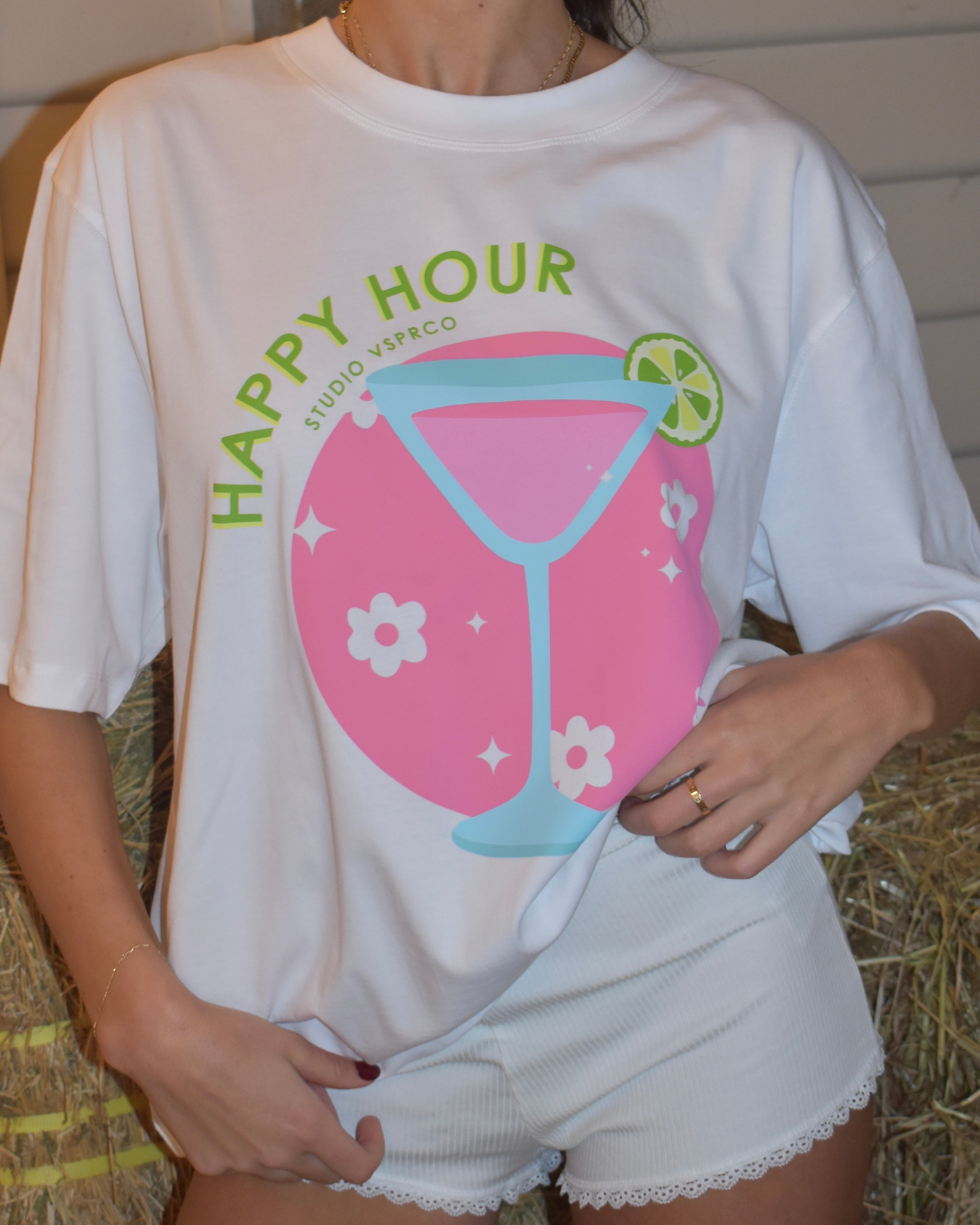 Boyfriend Tee Martini Glass