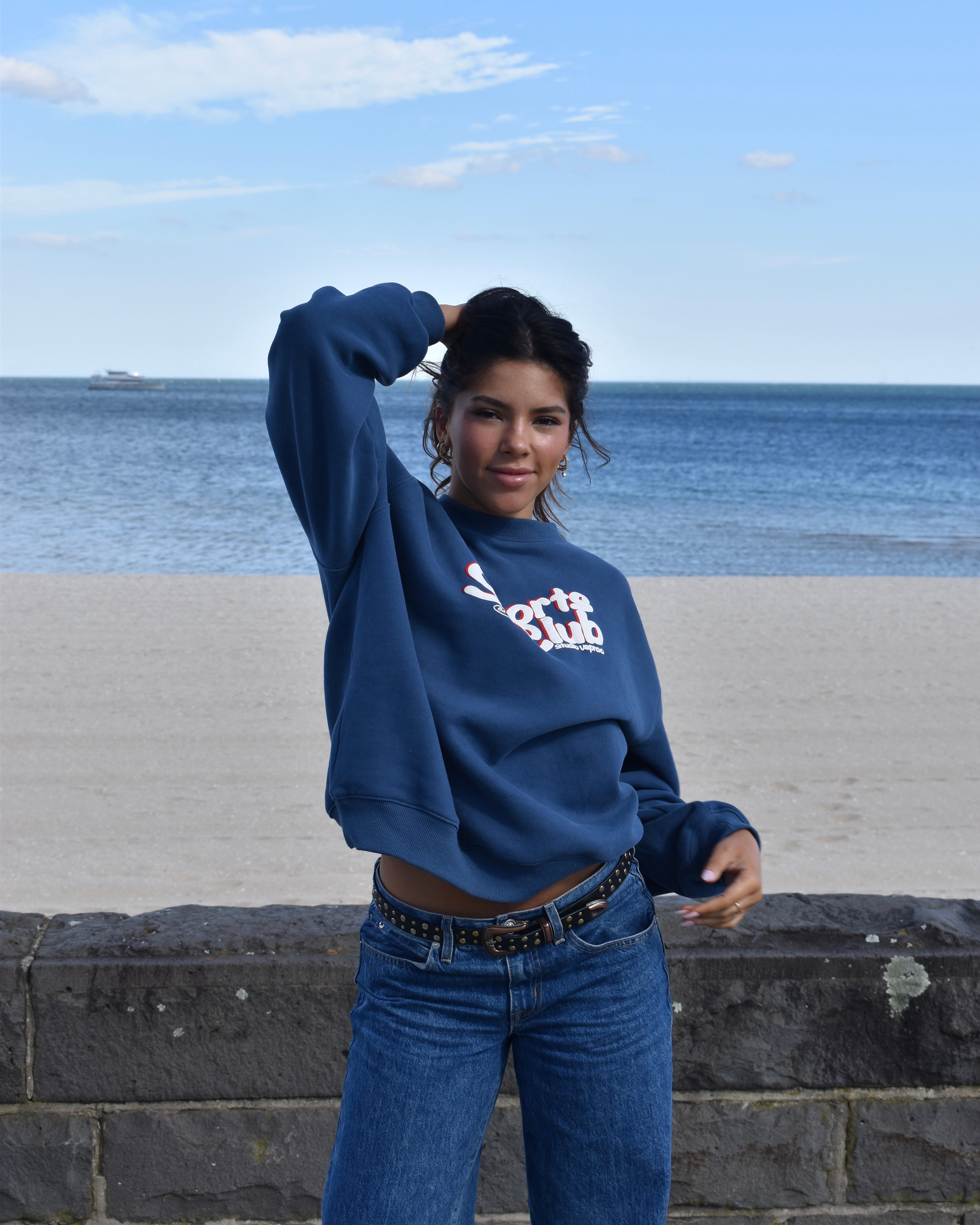 The Sports Club Edition 2 Crewneck in Navy Blue