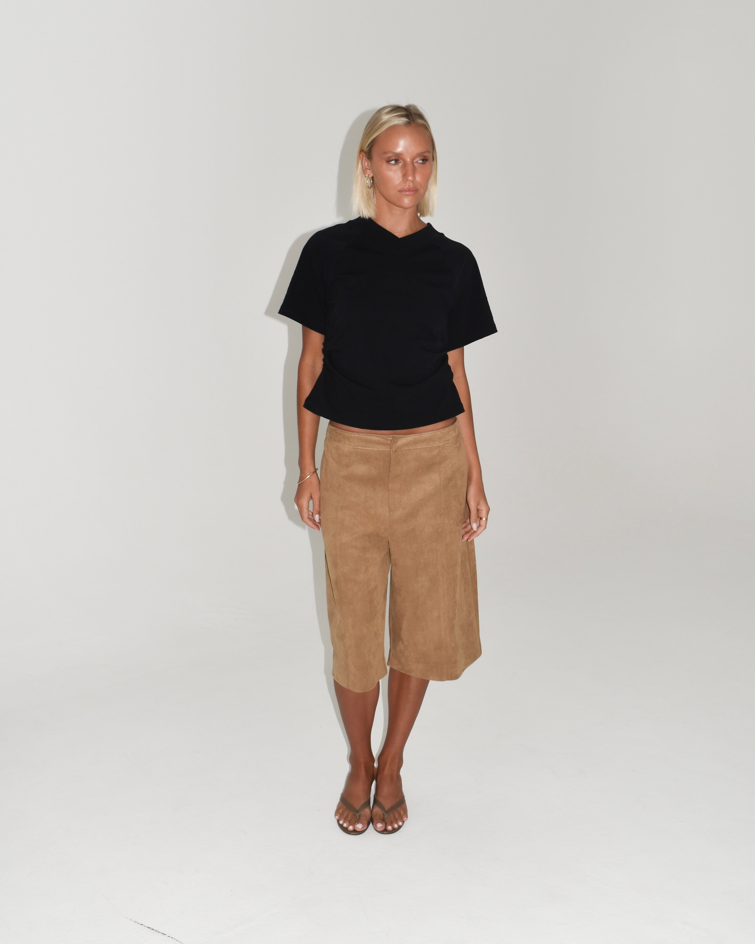 The Essential V-Neck T-Shirt in Black
