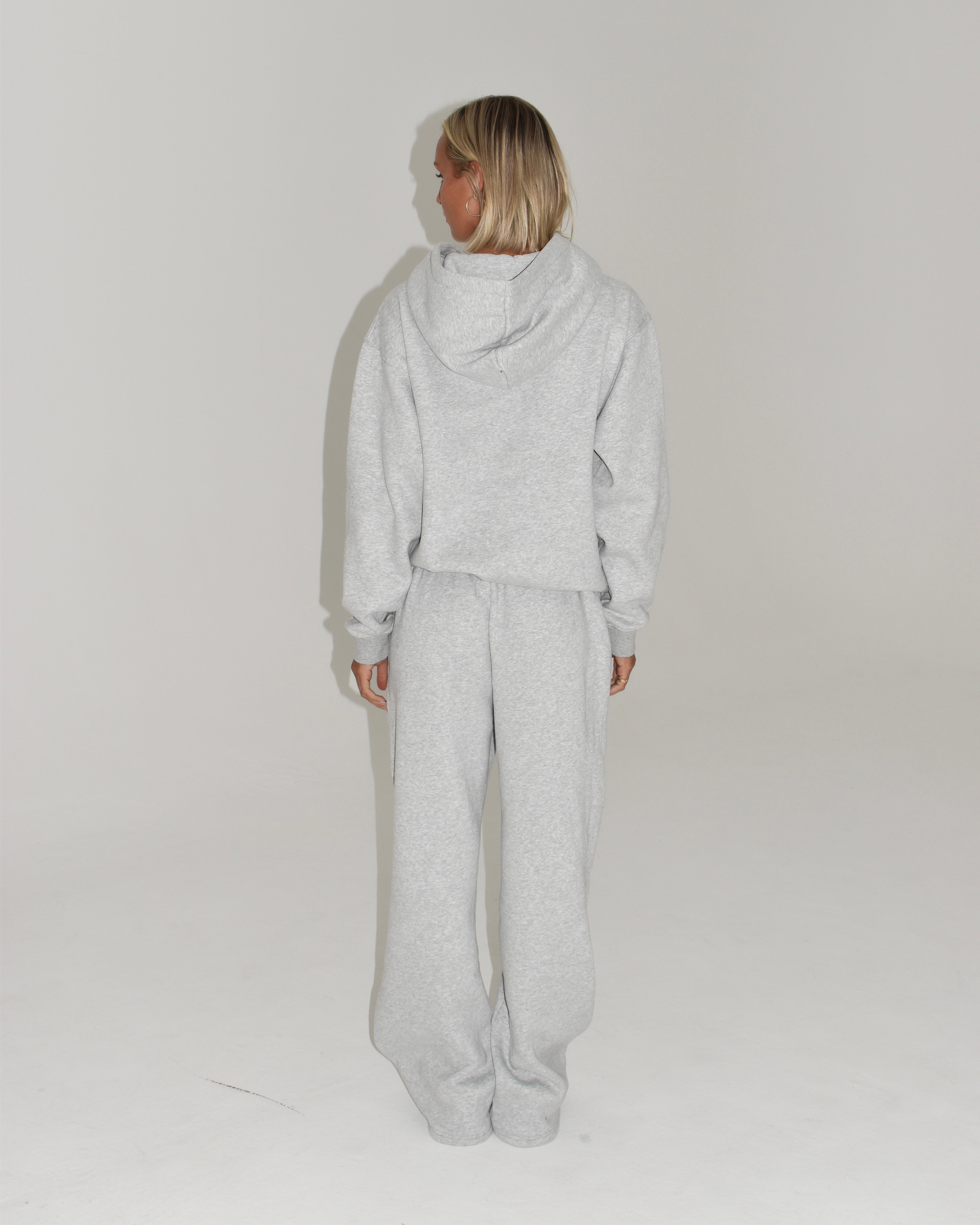 The Classic Hoodie in Grey Marle (Fleece)