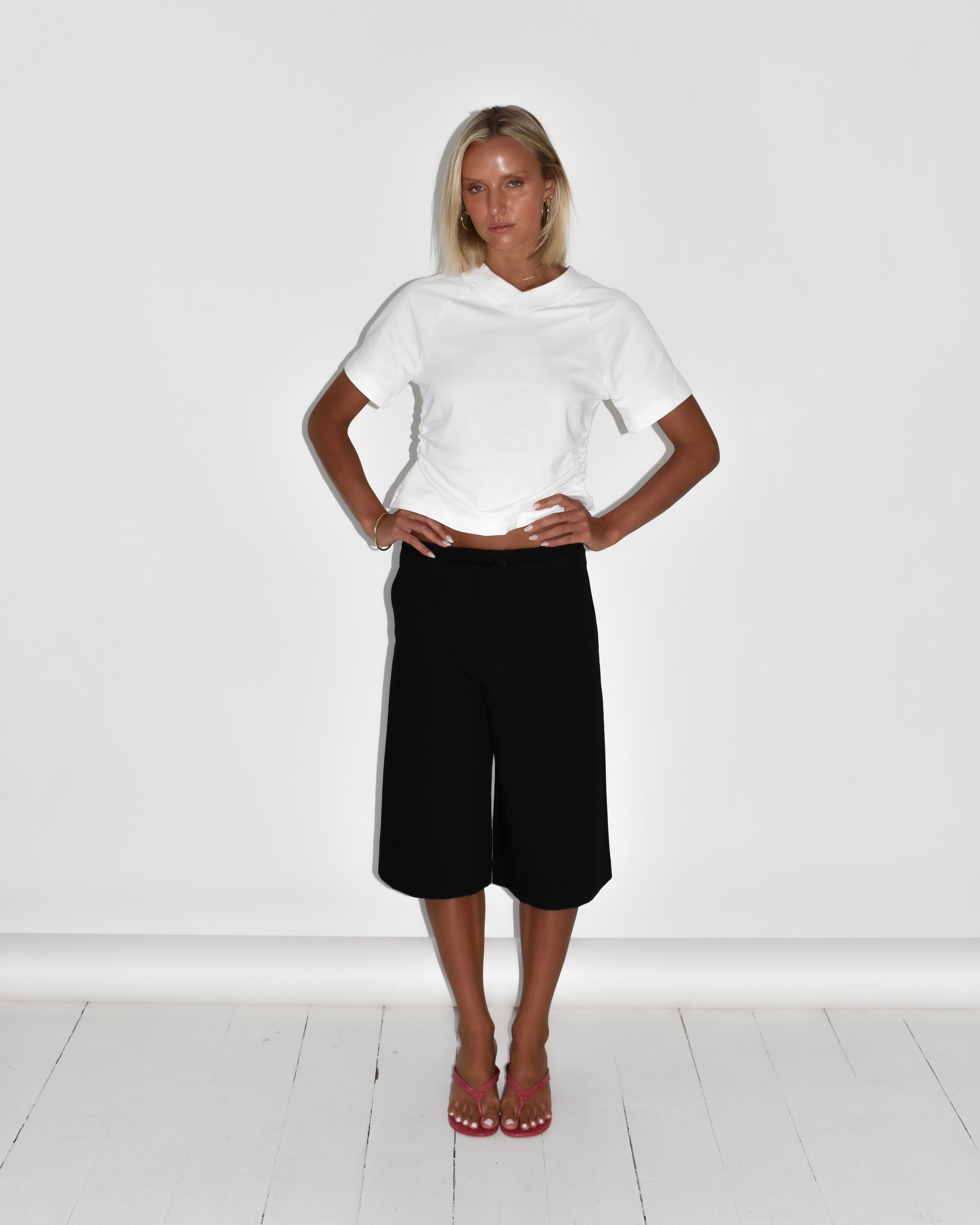 Pre-Order: The Essential V-Neck Tee in White