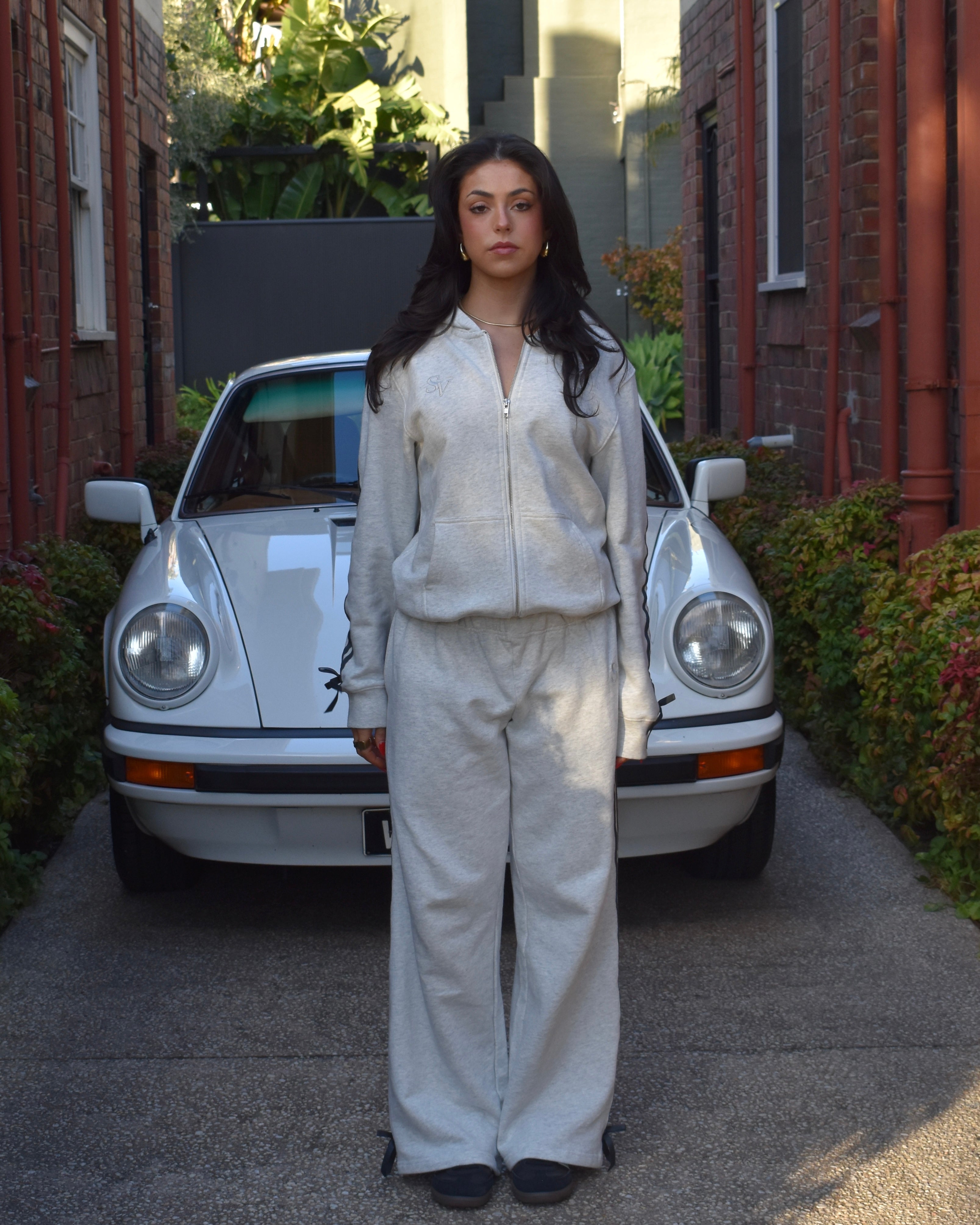 The Pour Le Sport Slouch Trackpants in Grey