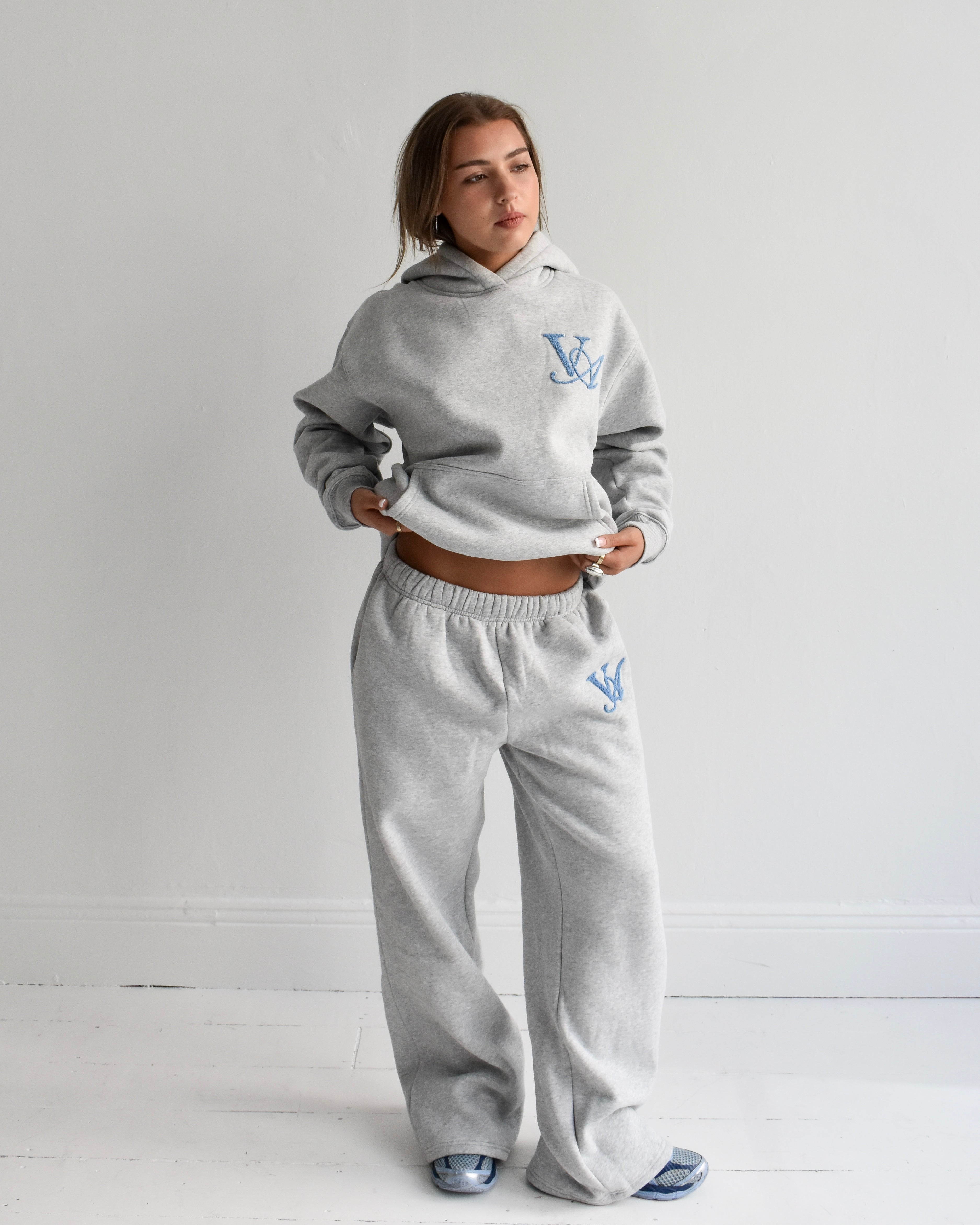 The Classic Trackpants in Grey Marle (Fleece)