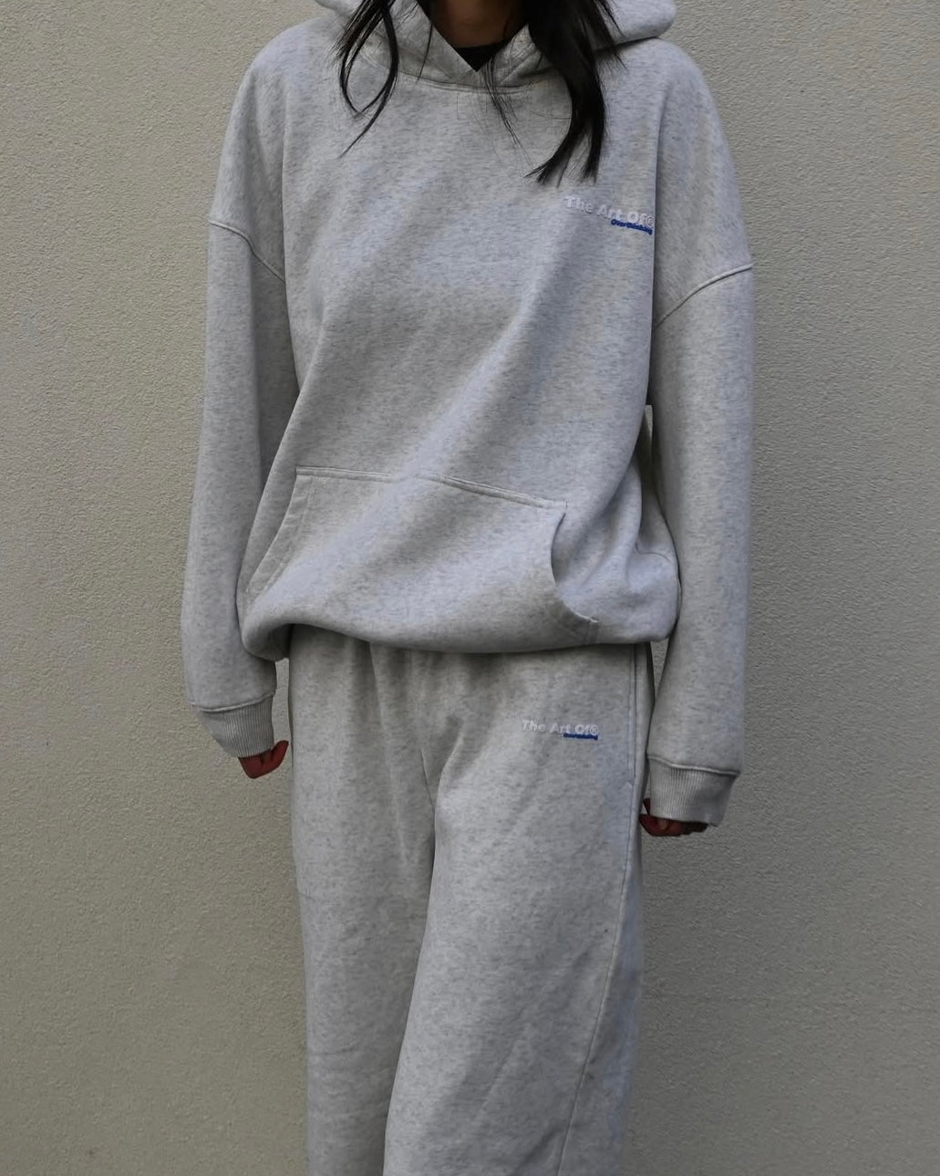 The Art Of Hoodie in Grey Marle