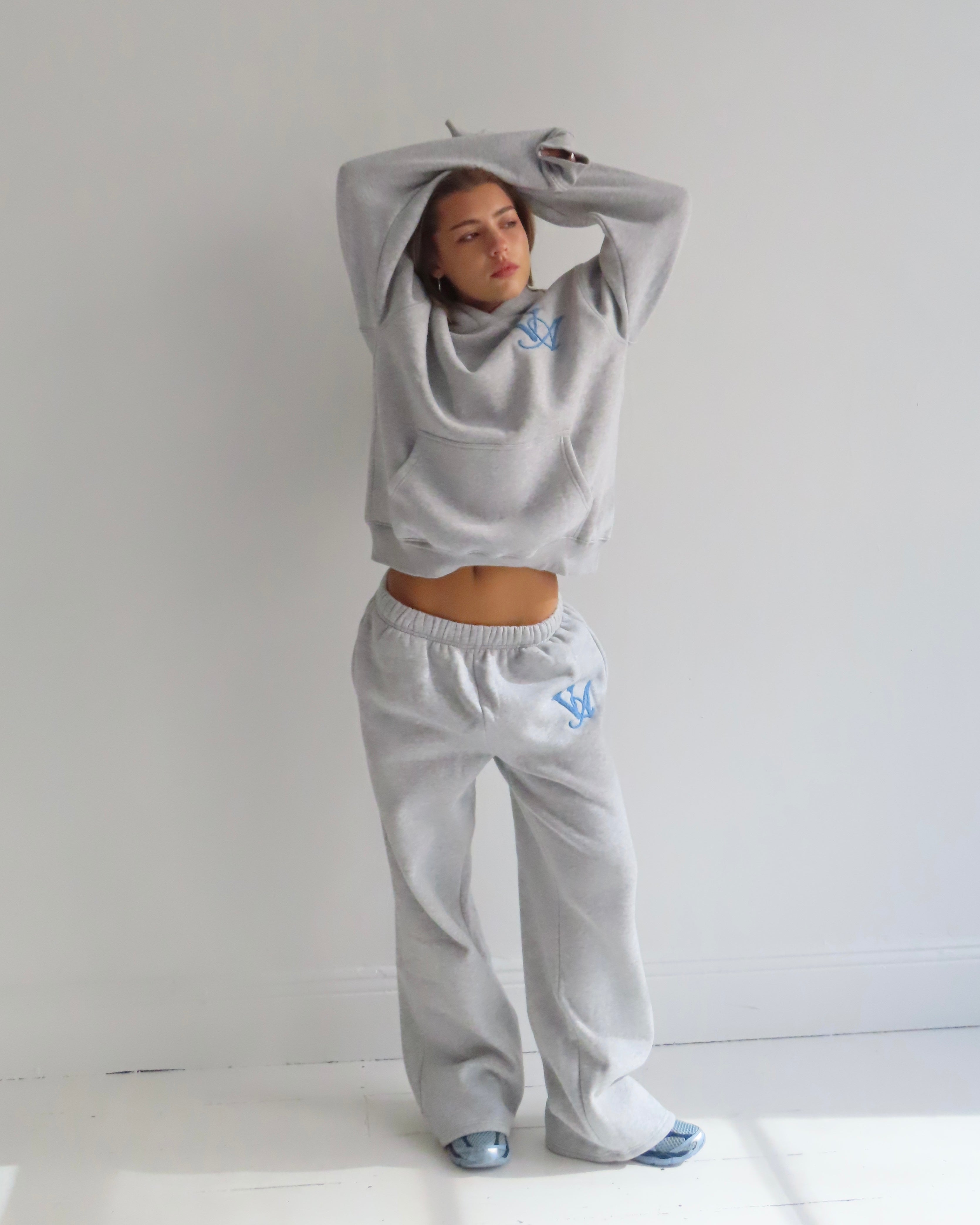 The Classic Trackpants in Grey Marle (Fleece)