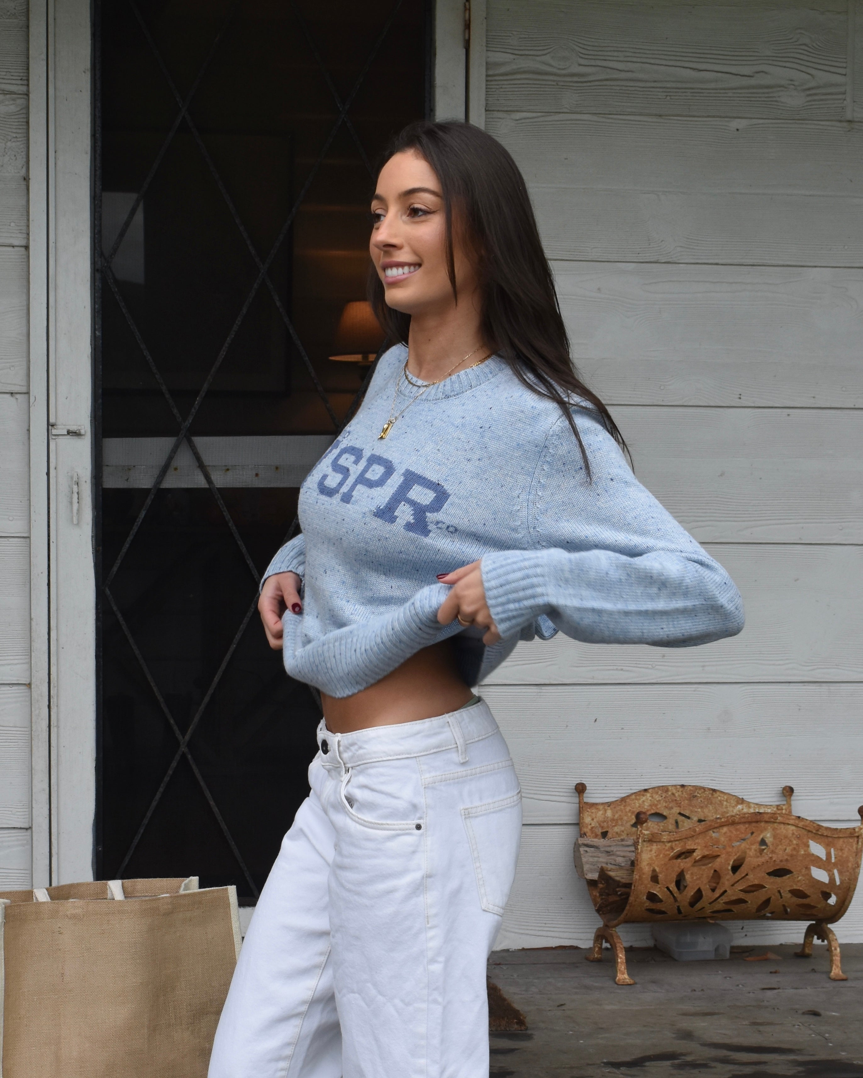 The Baby Blue College Knit